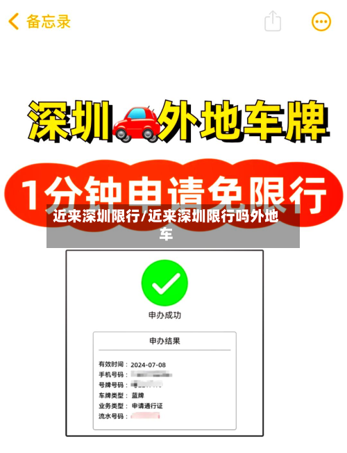 近来深圳限行/近来深圳限行吗外地车-第3张图片