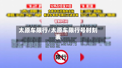 太原车限行/太原车限行号时刻表-第2张图片