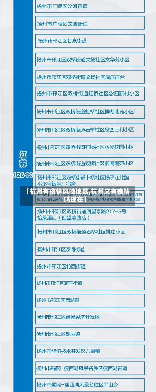 【杭州有疫情风险地区,杭州又有疫情吗现在】-第2张图片