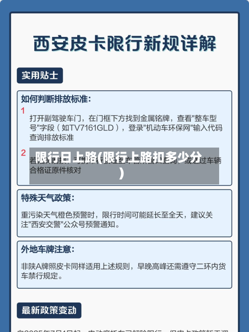 限行日上路(限行上路扣多少分)-第2张图片