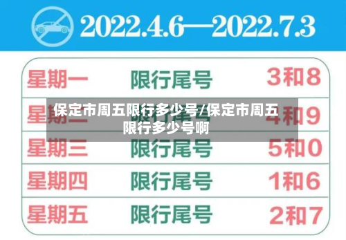 保定市周五限行多少号/保定市周五限行多少号啊
