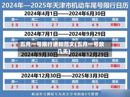 五月一号限行通知范文(五月一号放几天)