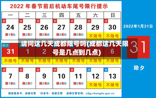 请问这几天成都限号吗(成都这几天限号是几点到几点)