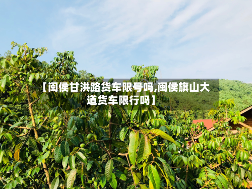 【闽侯甘洪路货车限号吗,闽侯旗山大道货车限行吗】-第3张图片