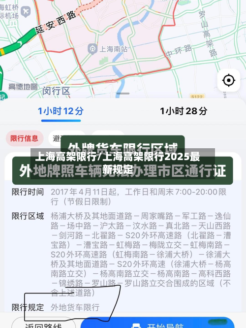 上海高架限行/上海高架限行2025最新规定-第2张图片