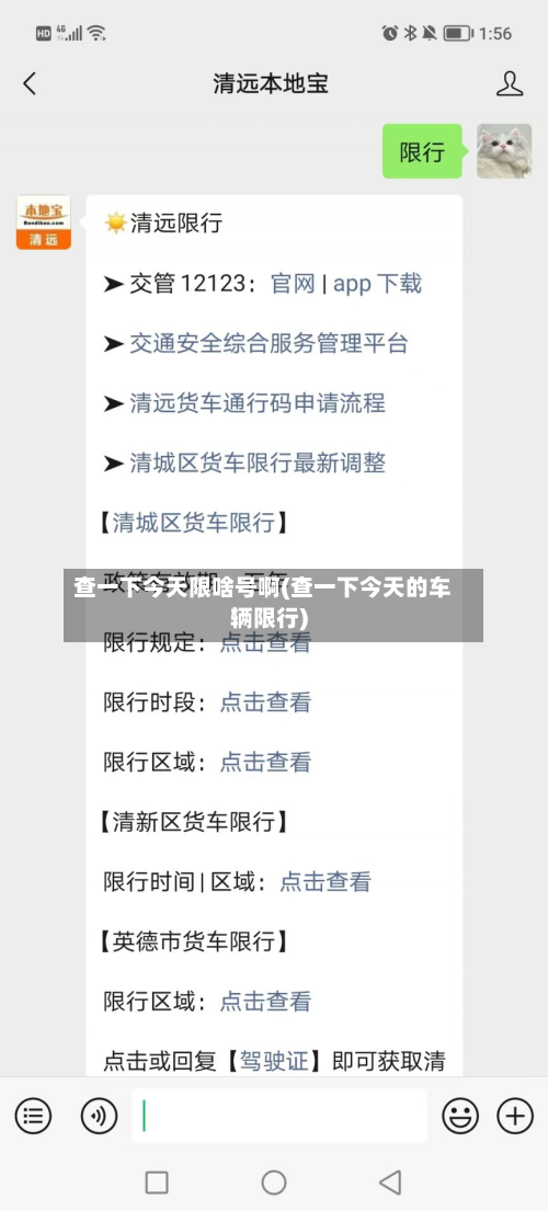 查一下今天限啥号啊(查一下今天的车辆限行)-第3张图片