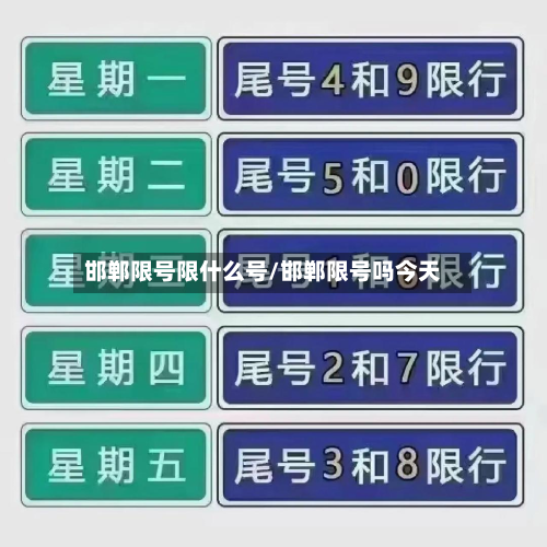 邯郸限号限什么号/邯郸限号吗今天-第2张图片