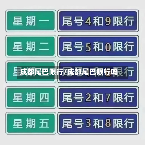 成都尾巴限行/成都尾巴限行吗