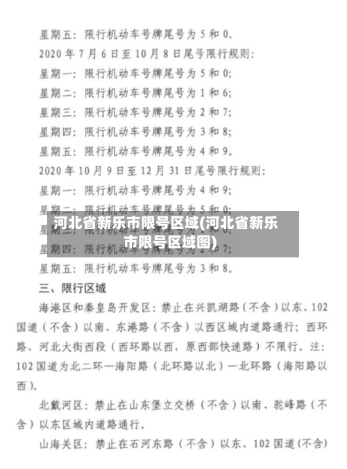 河北省新乐市限号区域(河北省新乐市限号区域图)