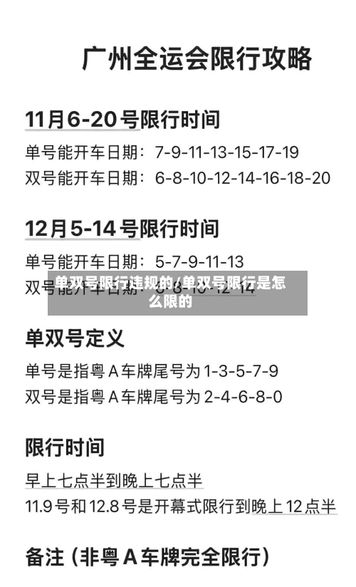 单双号限行违规的/单双号限行是怎么限的-第2张图片