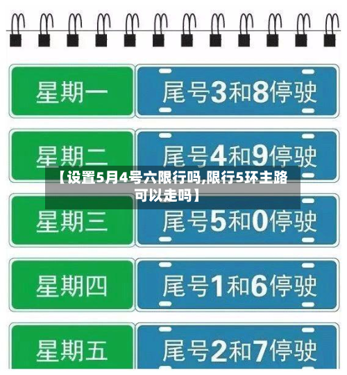 【设置5月4号六限行吗,限行5环主路可以走吗】-第2张图片