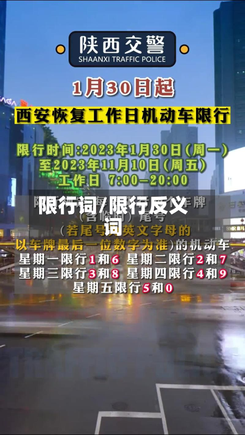 限行词/限行反义词
