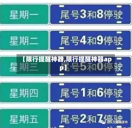【限行提醒神器,限行提醒神器app】