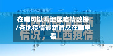 在哪可以看地区疫情数据/各地疫情最新消息在哪里看