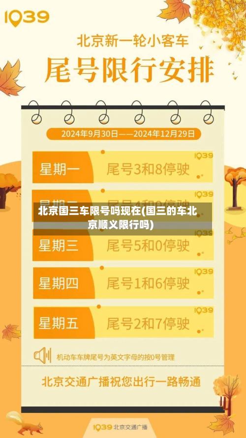 北京国三车限号吗现在(国三的车北京顺义限行吗)-第3张图片
