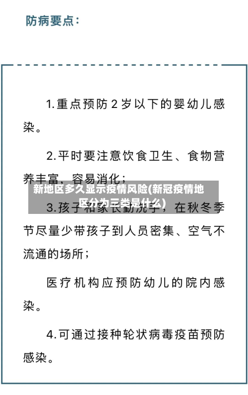新地区多久显示疫情风险(新冠疫情地区分为三类是什么)