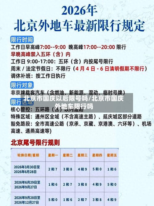 北京市国庆以后限号吗/北京市国庆外地车限行吗-第3张图片