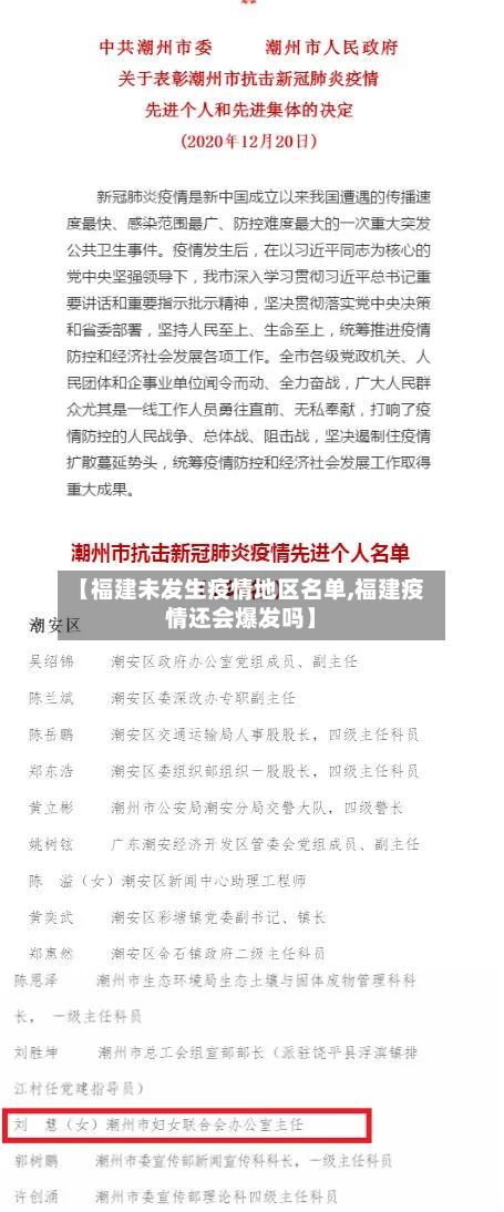 【福建未发生疫情地区名单,福建疫情还会爆发吗】-第3张图片