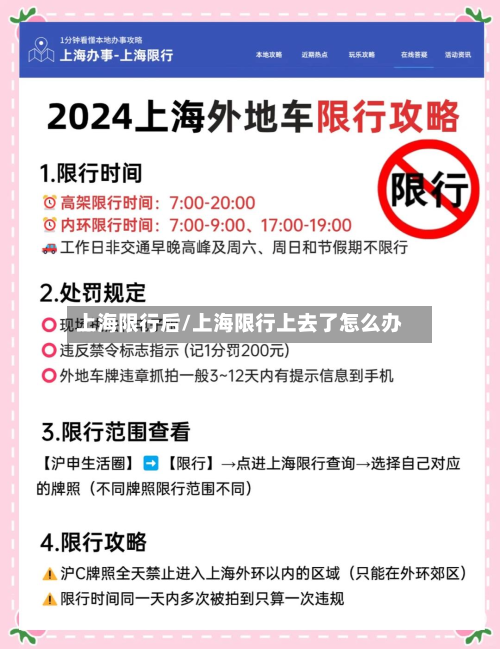 上海限行后/上海限行上去了怎么办-第3张图片