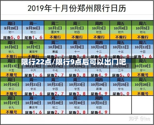 限行22点/限行9点后可以出门吧
