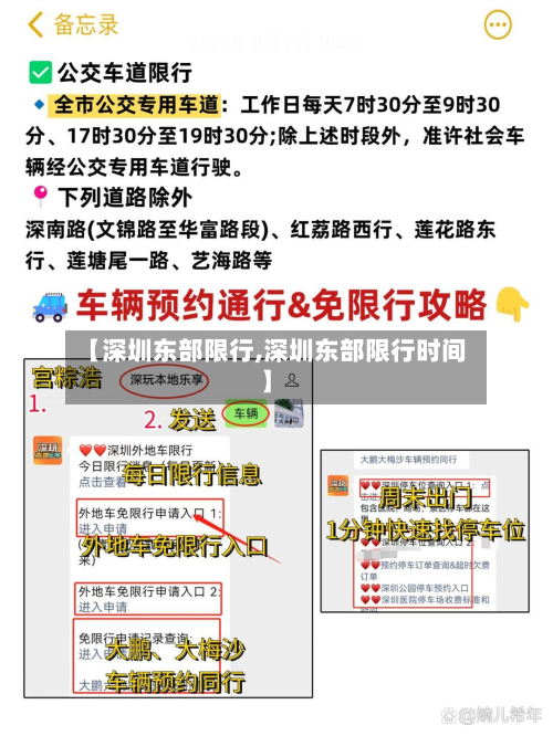 【深圳东部限行,深圳东部限行时间】-第2张图片