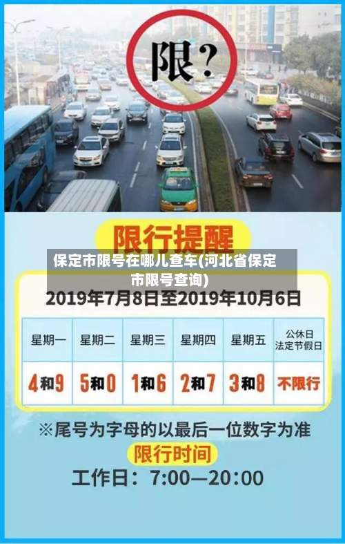 保定市限号在哪儿查车(河北省保定市限号查询)