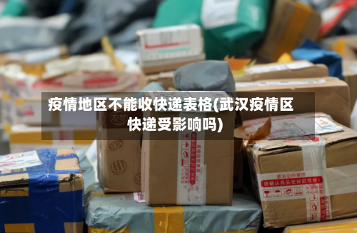 疫情地区不能收快递表格(武汉疫情区快递受影响吗)