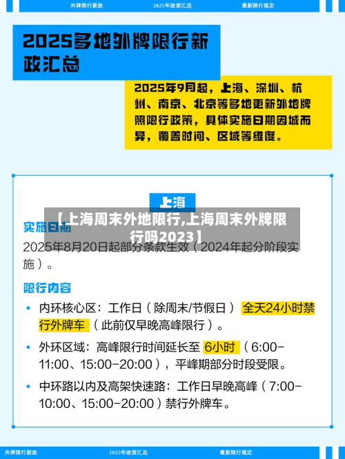 【上海周末外地限行,上海周末外牌限行吗2023】
