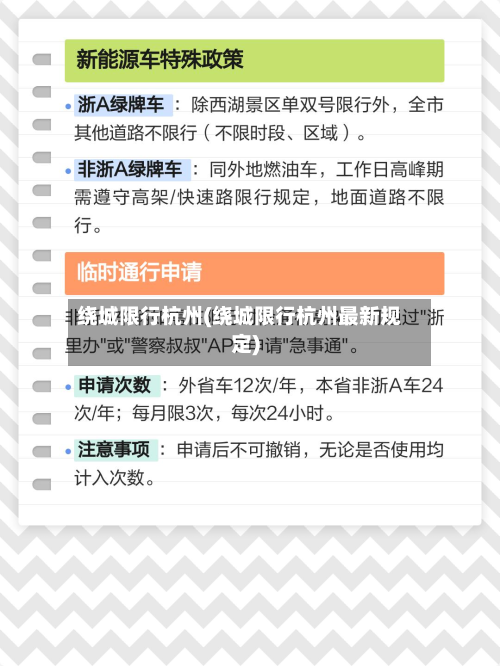 绕城限行杭州(绕城限行杭州最新规定)