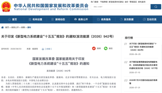 盘后，利好来了！两部门，联合发布！事关电力赛道